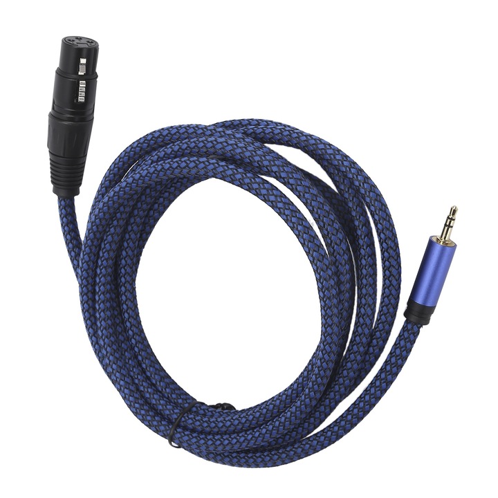 JORINDO Cablu de semnal echilibrat XLR mama la mufa de 3,5 mm Cablu de conectare pentru cablu de microfon XLR la 1/8 inch