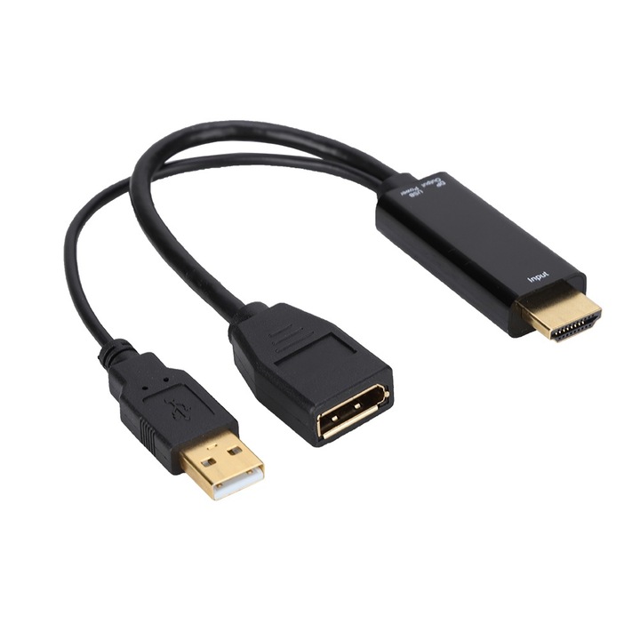 Cablu adaptor convertizor HDMI la DP Enforose pentru afisaj HD multifunctional 4K 10MB/S