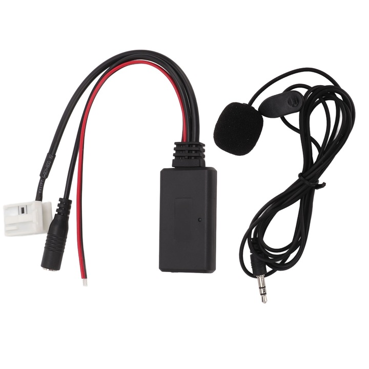 AUX adapter készlet 12 tűs mikrofonnal, Enforose, magas kompatibilitás, tiszta hangzás, ABS, szett