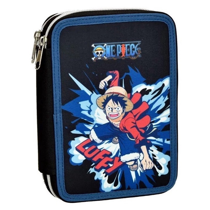 Държач за писалка One Piece, пълнен с 2 нива Луфи