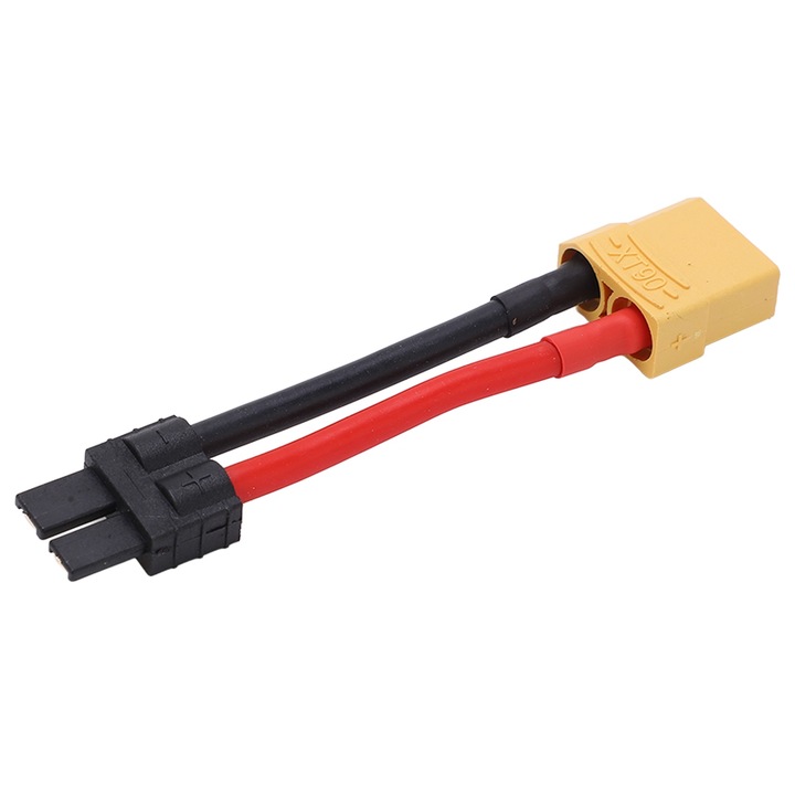 Conector RC Cablu XT90 12AWG Aproximativ 3.90in Sigur Stabil, Plastic, Durabil Cupru, Silicon moale, Mascul la XT90 Femela