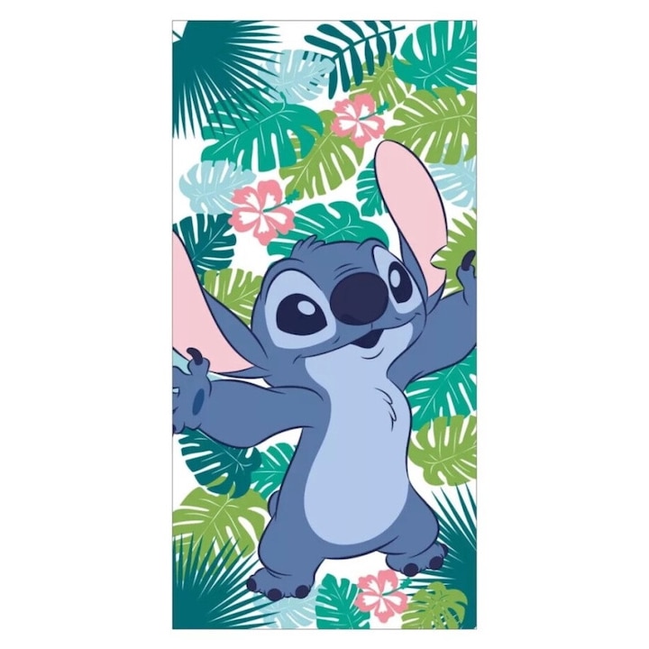 Lilo and Stitch The Star Dog Хавлиена кърпа за баня Зелена 70x140 см (бързосъхнеща)