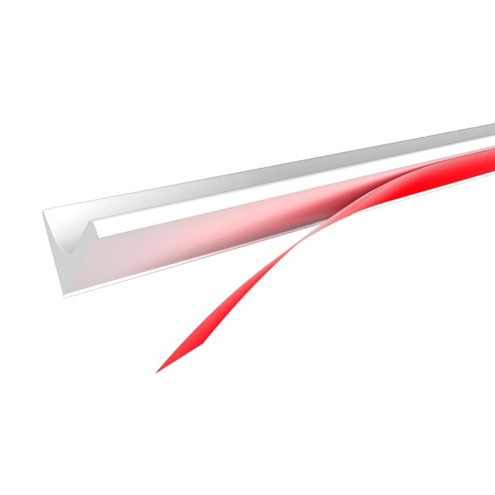 Banda Etansare Pentru Cabina de Dus Autoadeziva, Splash, Impermeabila, Flexibila, Silicon, Rezistent la Mucegai, Alb, 3.5 m