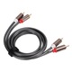 2 db RCA kábelkészlet, Jormftte, 1m