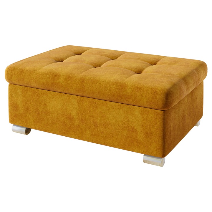 Taburet mare Tony, MIRJAN24, galben, 70x96x41 cm