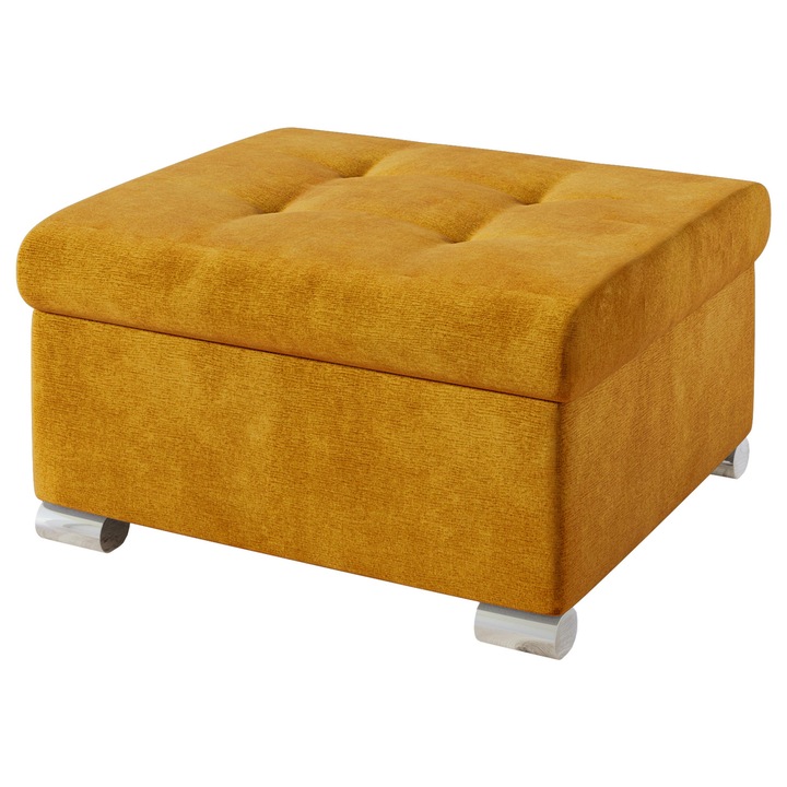 Taburet mic Tony, MIRJAN24, 68x70x41 cm, galben