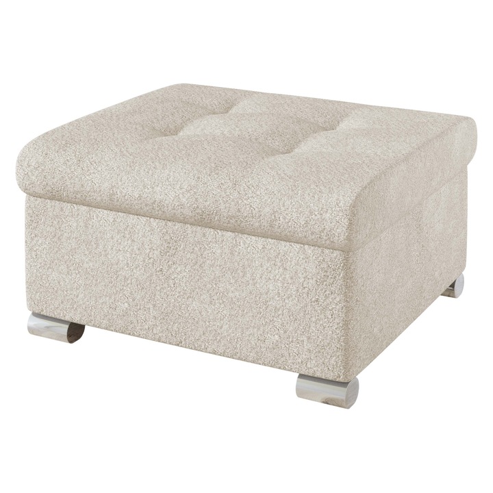 Taburet mic Tony, MIRJAN24, crem deschis, 68x70x41 cm