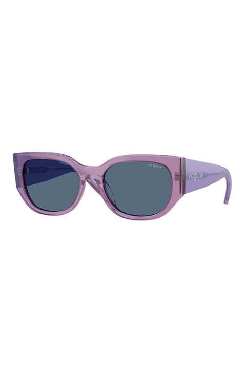 VOGUE EYEWEAR, Cat-eye napszemüveg logóval, 53-18-140, Halványlila