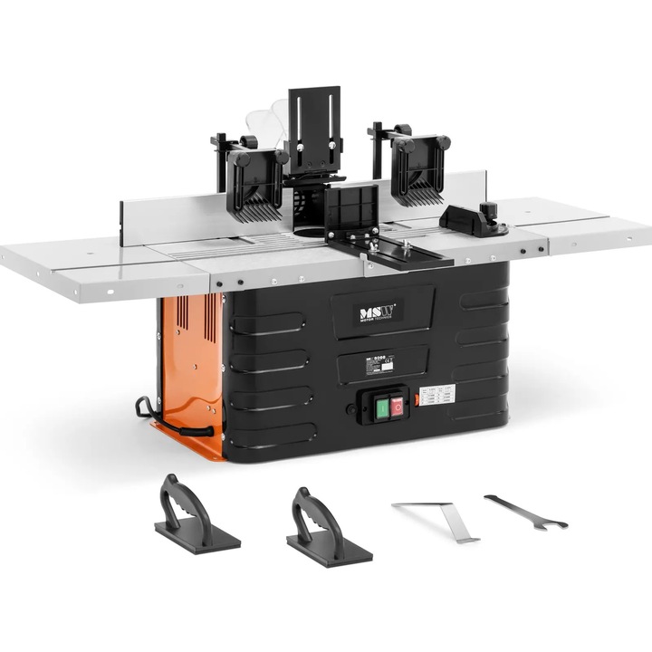 Asztali marógép MSW-WOBD-1500Y, 1500 W, 24000 rpm, kihúzható asztallal 61x36cm, komplett készlet