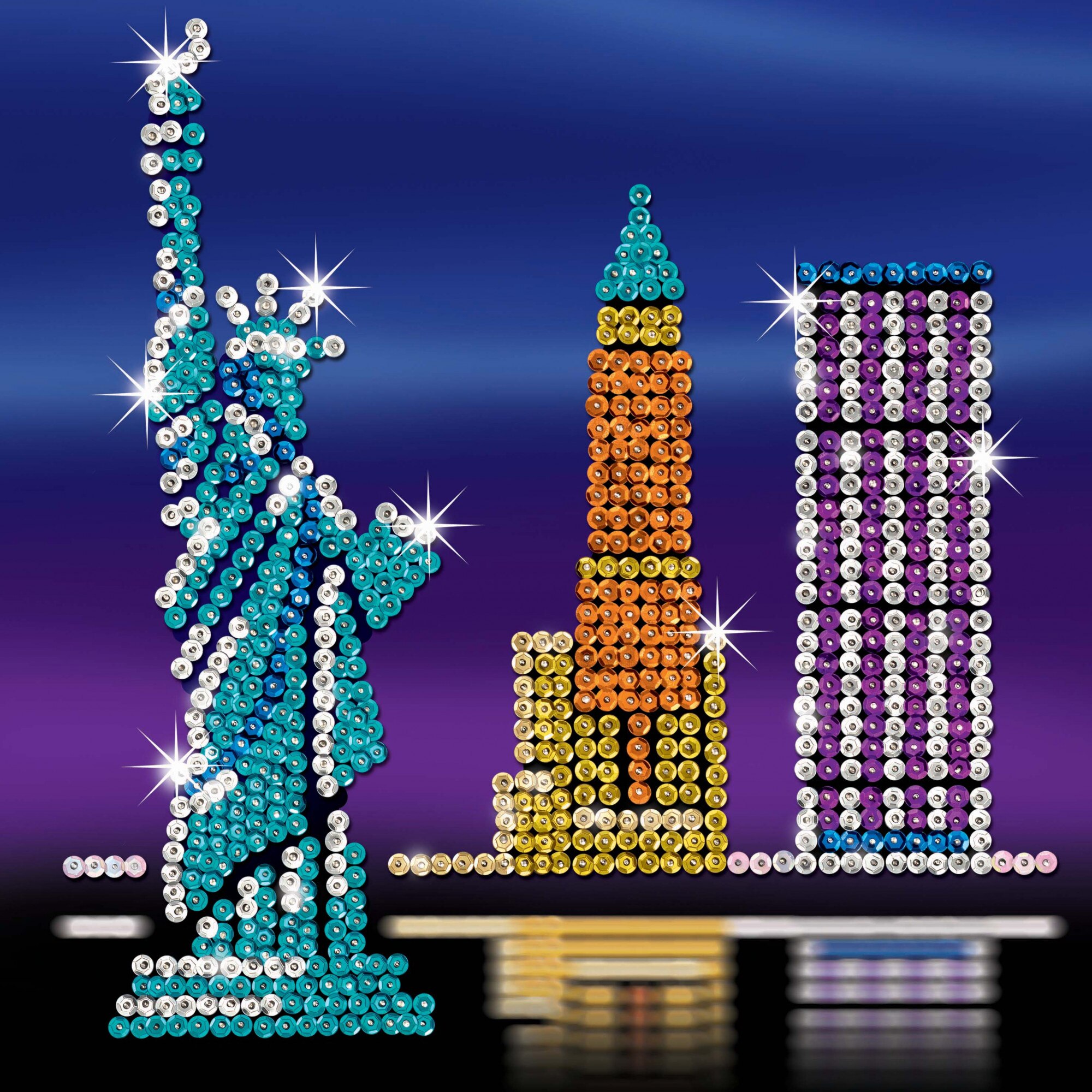 Set creativ Art Sequin Style New York