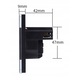 Intrerupator tactil cu 2 prize USB-C, KRISTRONIK, sticla, negru, 229x86x9mm