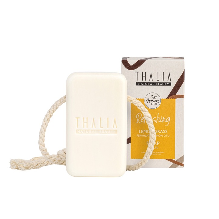 Sapun Natural Thalia Refreshing Lemongrass, 140 gr