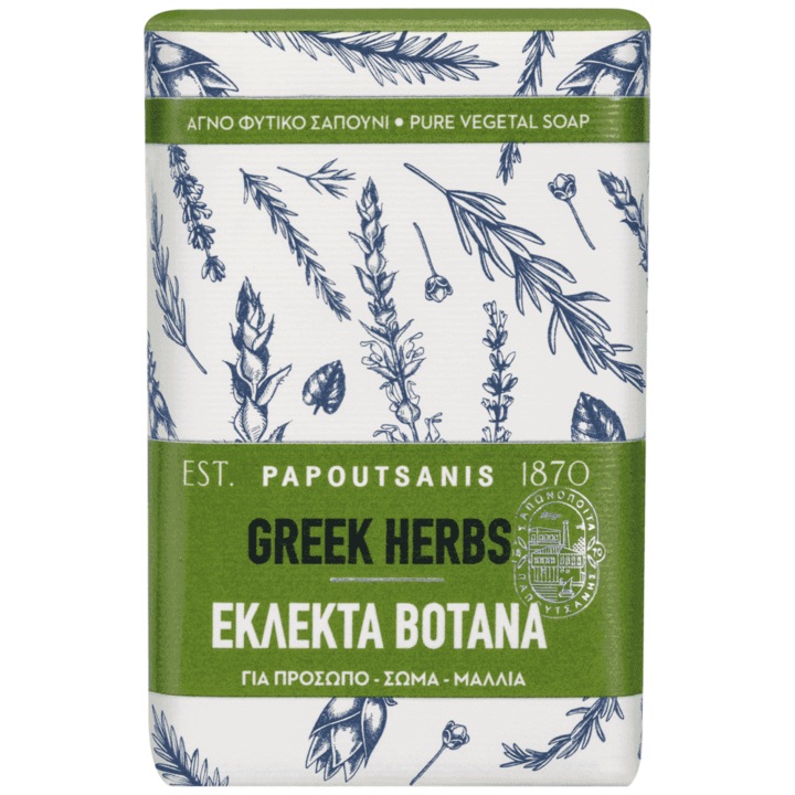 Sapun vegetal grecesc, Papoutsanis, ierburi, 150g