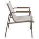 Set mobilier gradina/terasa 2 fotolii, canapea si masuta, Maison Mex PARMA, bej/natur