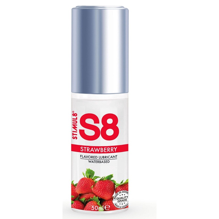 Víz alapú síkosító, eper ízű, finom intim pillanatok, S8 eper lubrikáns, 50 ml