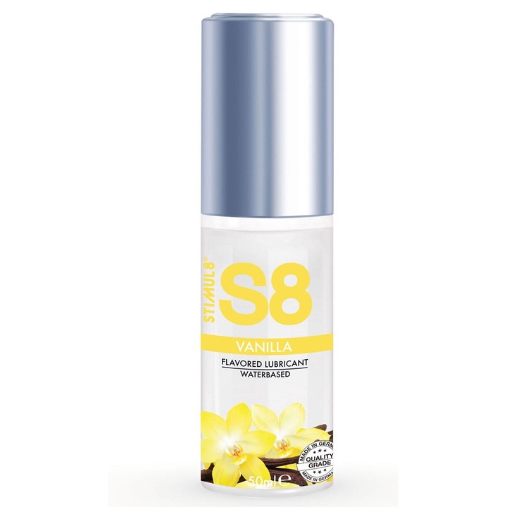 Lubrifiant Pe Baza de Apa, Gust De Vanilie, Momente Intime Delicioase, S8 Vanilla Lubricant, 50ml
