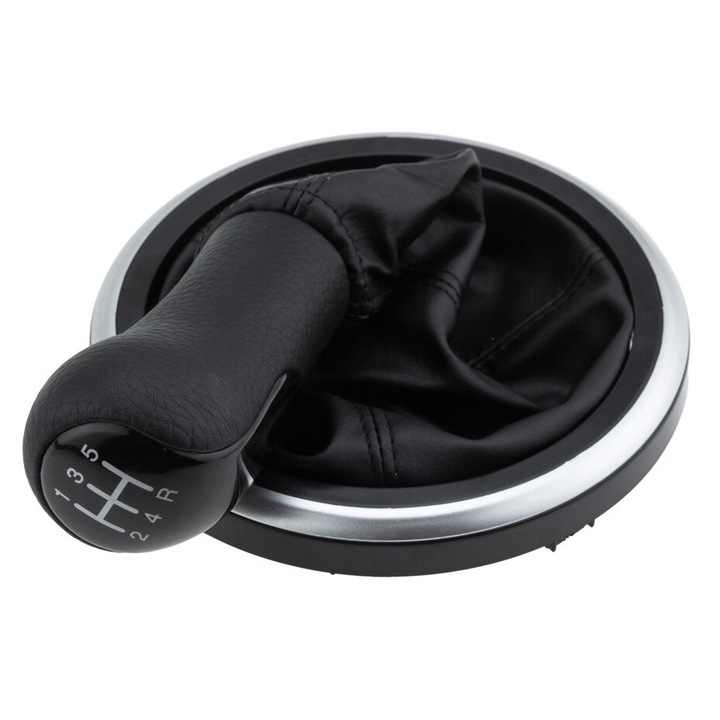 Sebességváltó gomb készlet + bőr hüvely FORD FUSION 2002-2012, FIESTA 2002-2008 5 sebesség