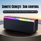Саундбар, безжичен, Bluetooth 5.3, 20W, RBG светлинни ефекти, 3D звук, TF/AUX/USB, 2 високоговорителя, 2000mAh, черен