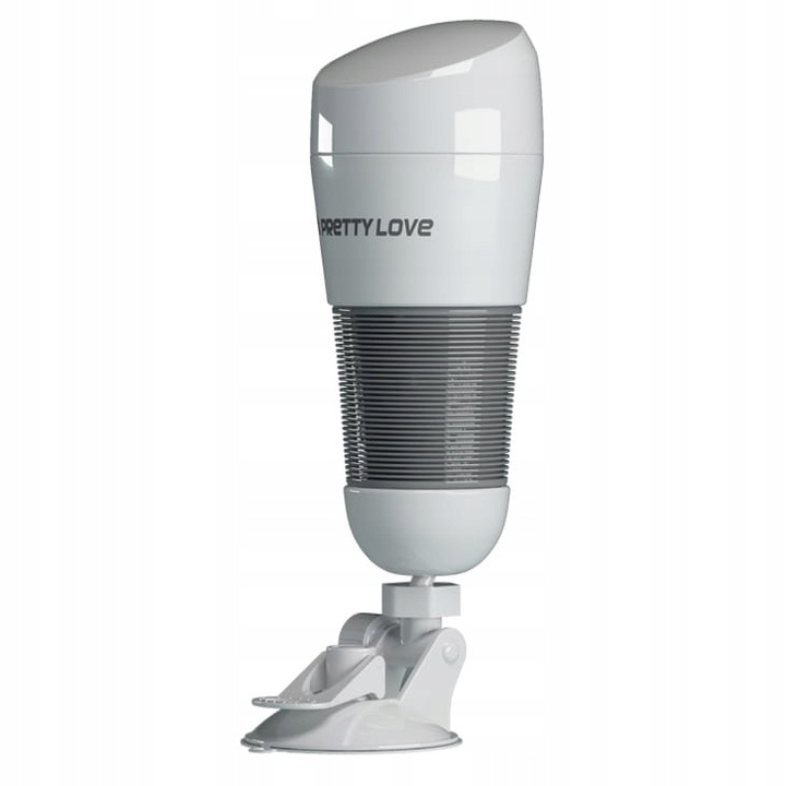 Мастурбатор вагина, Pretty love, Hedy, Tpe, Телесен / Бежов цвят, С вибрации, 27 см, 12 капацитет, Вграден мини вибратор, Държач с вендуза за захващане върху гладки повърхности, Удобни дръжки, Лесно почистване