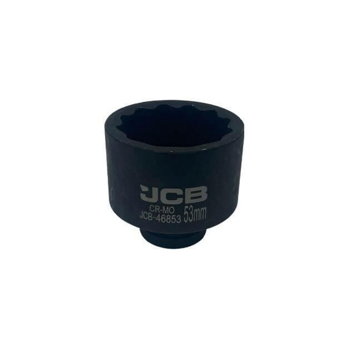 Ütköző aljzat, JCB, Króm-molibdén, 3/4" 53mm, 12 oldalú, Nagy nyomatékálló, Gépészeti műhelyekhez és iparhoz