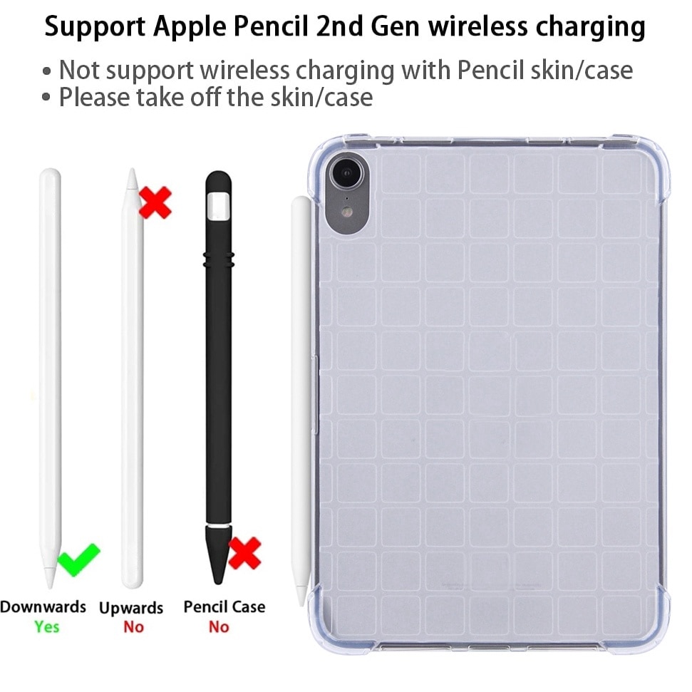 Husa tableta compatibila cu iPad Mini 6, Transparenta, Gradient, TPU
