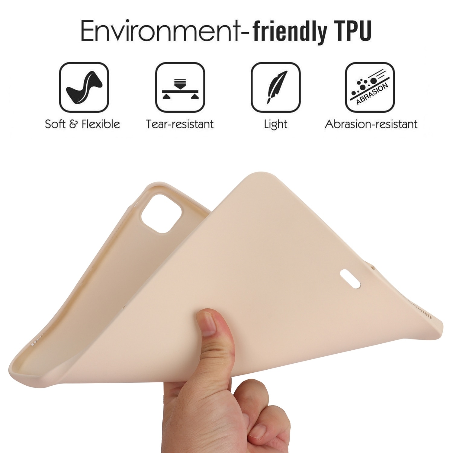 Husa tableta compatibila cu iPad Mini 6, TPU skin-friendly, Alb