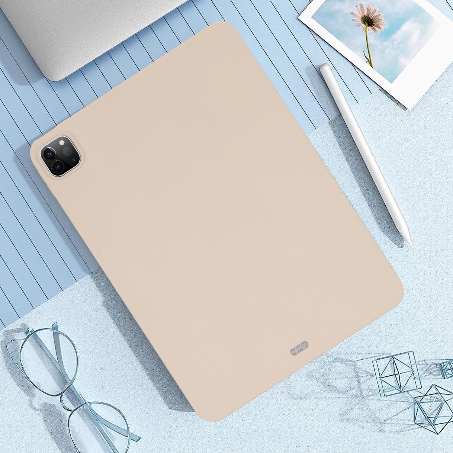 Husa tableta compatibila cu iPad Mini 6, TPU skin-friendly, Alb