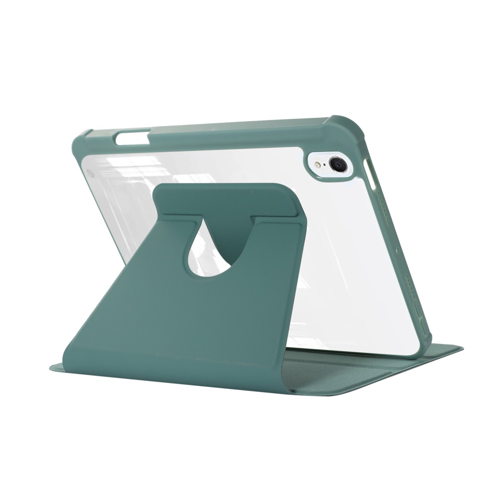 Husa tableta compatibila cu iPad Mini 6, Suport acrilic rotativ, Piele, Violet