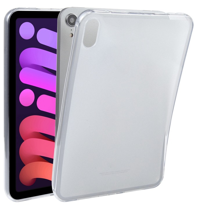 Husa tableta compatibila cu iPad Mini 6, Transparenta, Material TPU