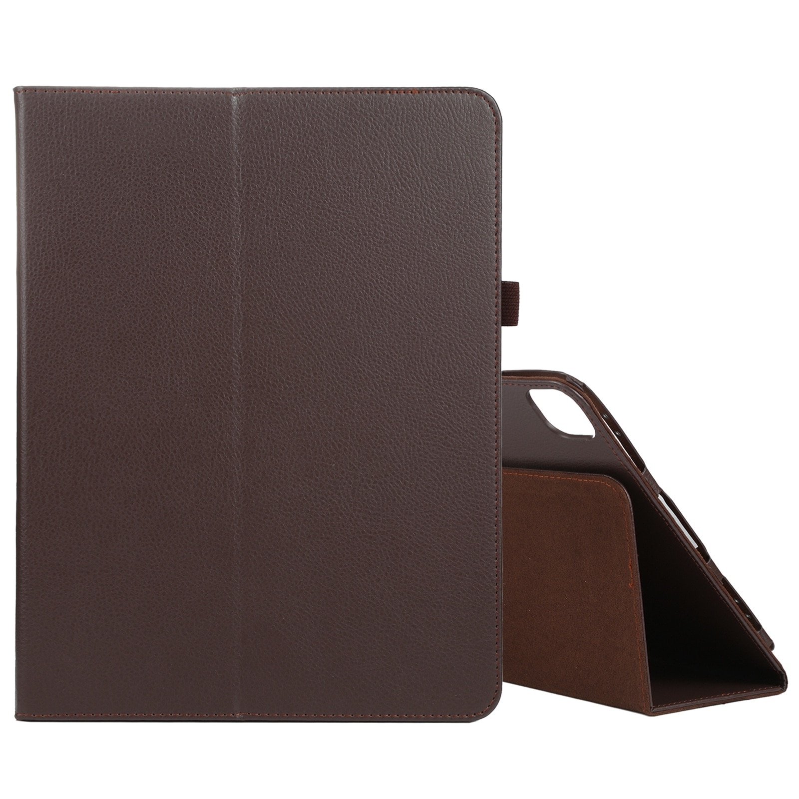 Husa tableta compatibila cu iPad Pro 11, Textura Litchi, Culoare maro