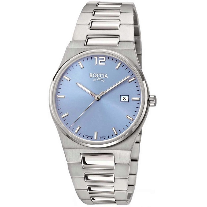 Ceas de dama Boccia Quartz, 33mm, 5ATM, Argintiu