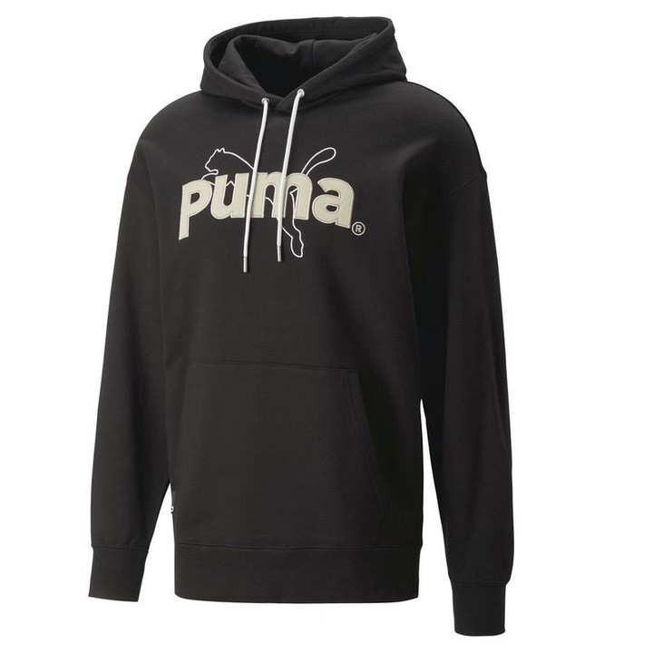Puma, Hanorac cu imprimeu logo, Negru