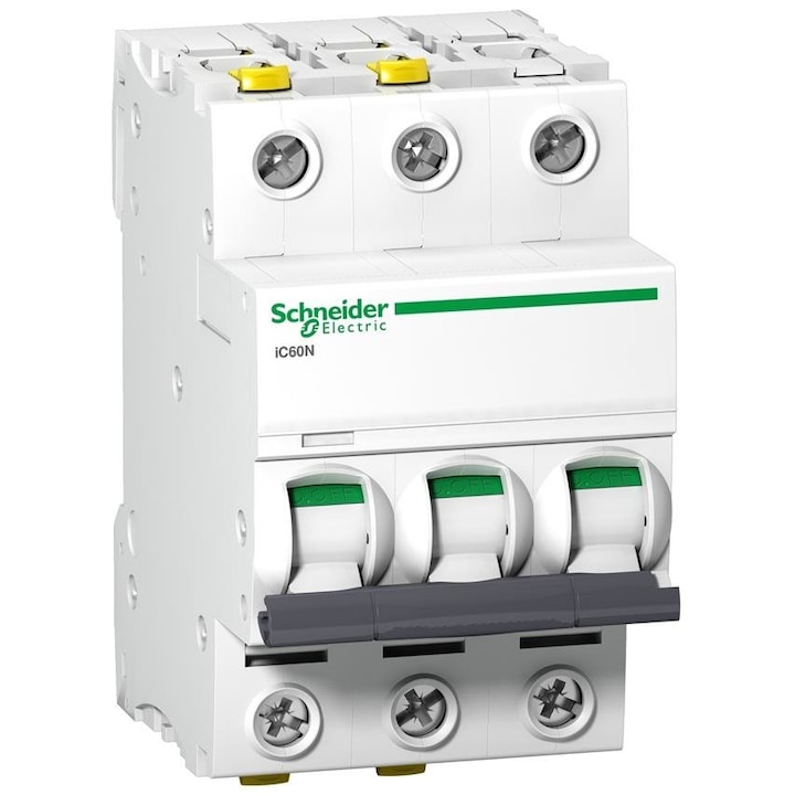 Túláram kapcsoló, 400VAC, Inom 25A, 3. pólus, DIN, 6kA, A9F03325 Schneider