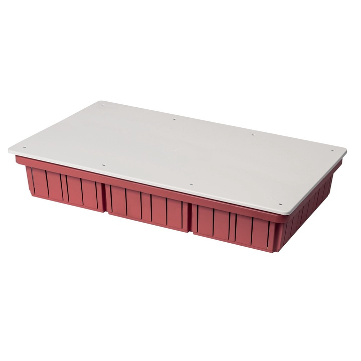 Doza, Cutie de Derivatie, Montaj Incastrat, Montarea Capacului ( Cu Suruburi), Halogen Free, IP40, 520x295x90mm, EC350C11 Elettrocanali Italia