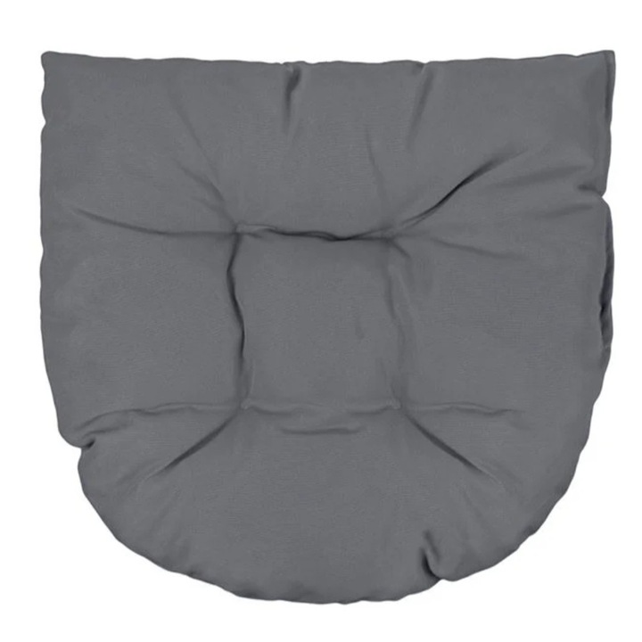 Perna scaun, de gradina, forma potcoava, material impermeabil, gri, 50x45x7cm