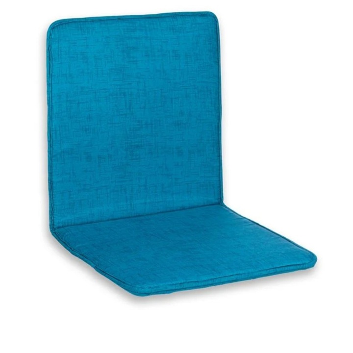 Perna scaun cu spatar, pentru exterior, turcoaz, 87x43x2.5cm