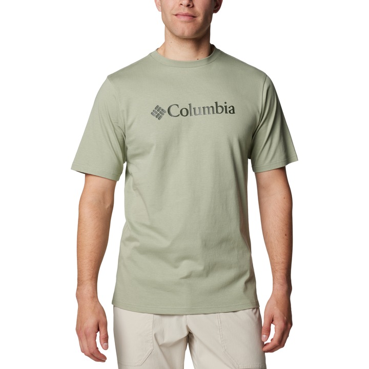 Tricou barbati, Columbia CSC Basic Logo SS Tee 1680053354, Verde, M