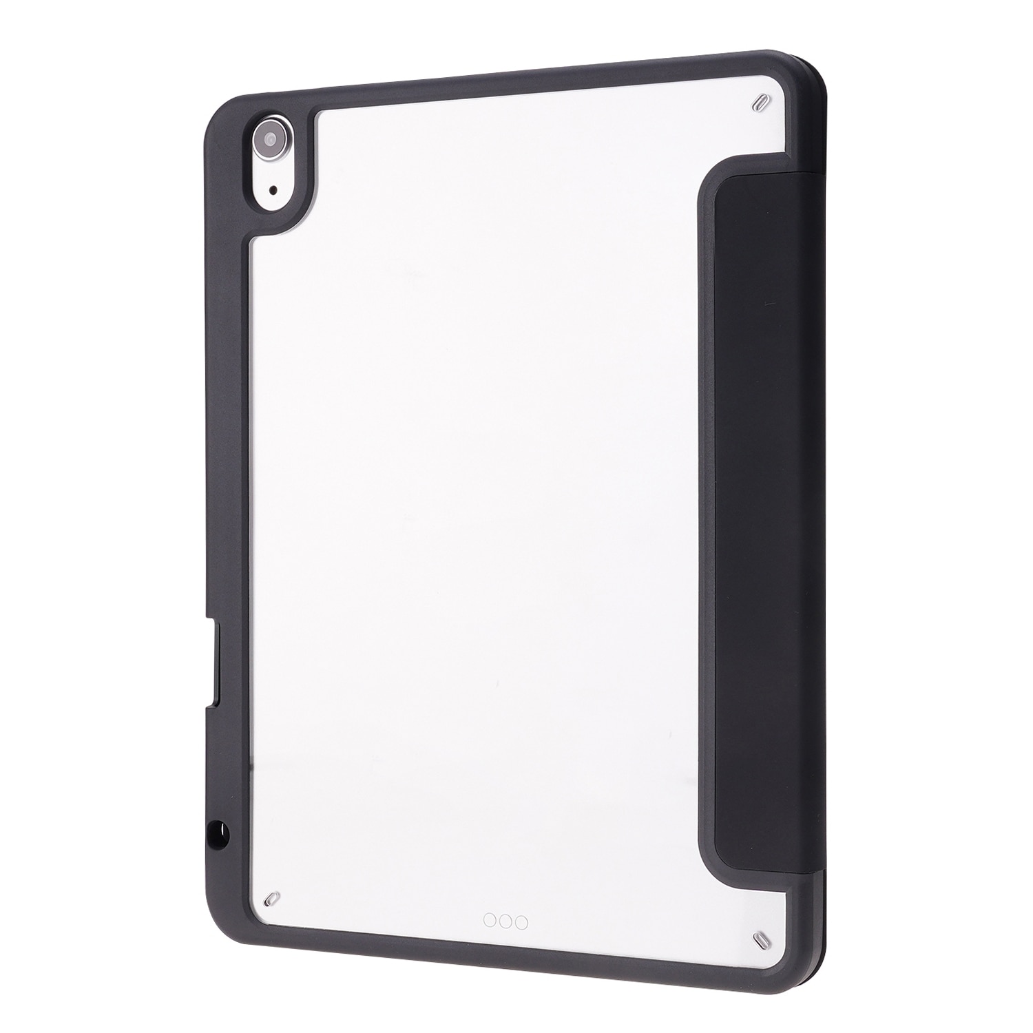 Husa tableta compatibila cu iPad Air 11, Acryl transparent, Protectie completa, Negru