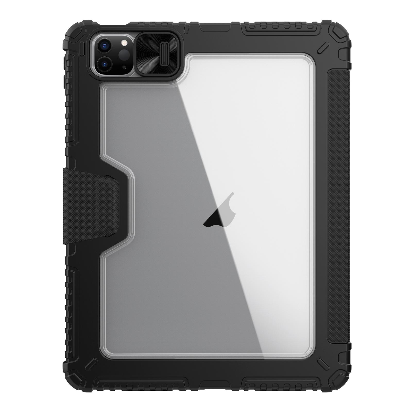 Husa tableta compatibila cu iPad Air 11 2024, Bumper Pro, Piele, Negru