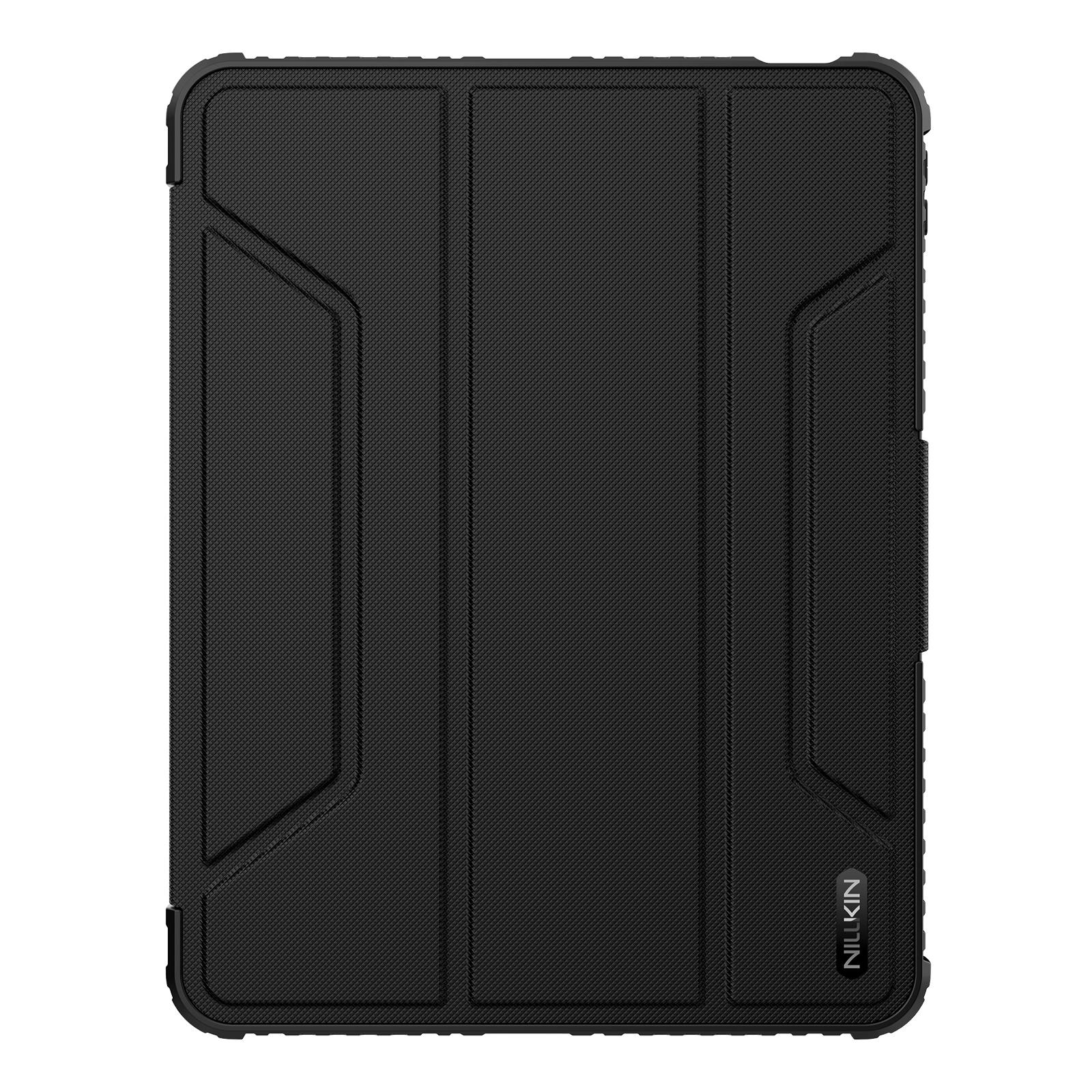 Husa tableta compatibila cu iPad Air 11 2024, Bumper Pro, Piele, Negru