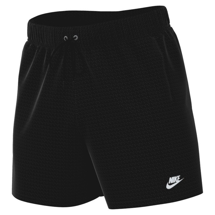 Nike, Pantaloni relaxed fit cu snur, Negru