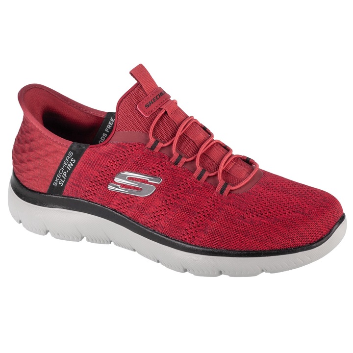 Sportcipők, Skechers Slip-Ins: Summits - Key Pace 232469-RDBK, piros, 41 EU