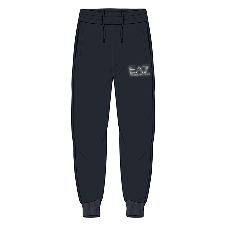 Pantaloni EA7 pentru Barbati, m oversize logo pants ch coft, 6DPP59-PJSHZ-1562, XL INTL, Albastru