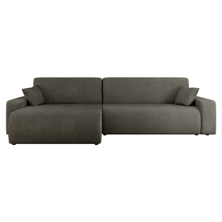 Coltar cu functie de dormit Easton Maxi, MIRJAN24, grafit, 145x274x82 cm