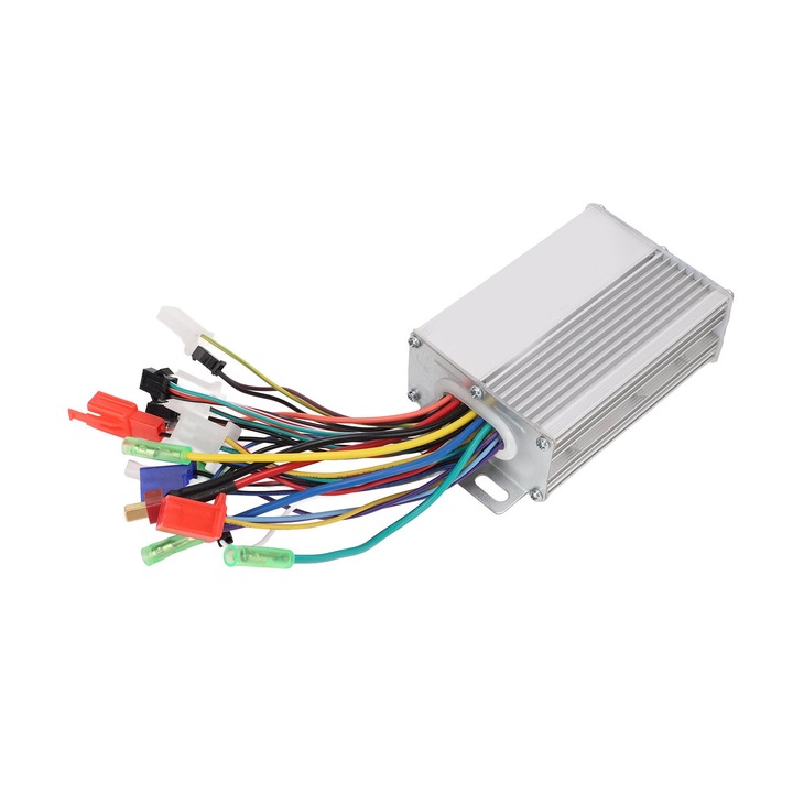 Controler E-Bike Enforose 18A 350W 36V/48V, 13.5x7.3x3.8cm, Aluminiu