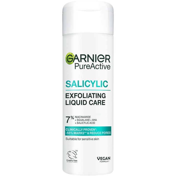 Lotiune tonica Garnier SALICYLIC cu efect de exfoliere 120 ml