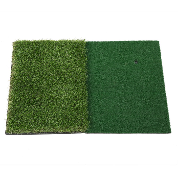 Covor de antrenament golf Enforose 40x60cm, 2 in 1, verde, pentru interior si exterior