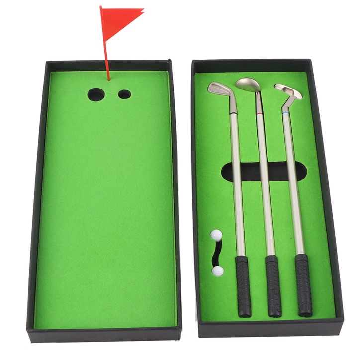 Set 3 bucati mini crose de golf cu pix cu bila Enforose