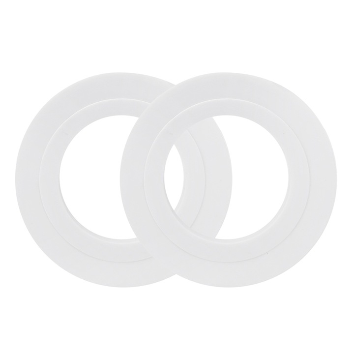 Set 2 inele pentru cupa de golf, Enforose, plastic, alb, diametru mare 10.8cm, diametru mic 7.5cm