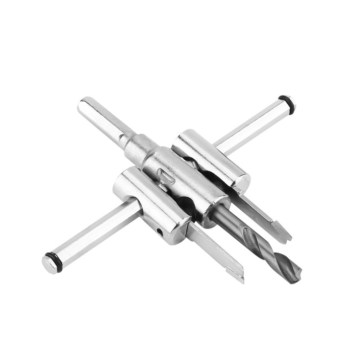 30-120mm Set de burghie pentru gauri, argintiu, ajustabil, unelte pentru prelucrarea lemnului